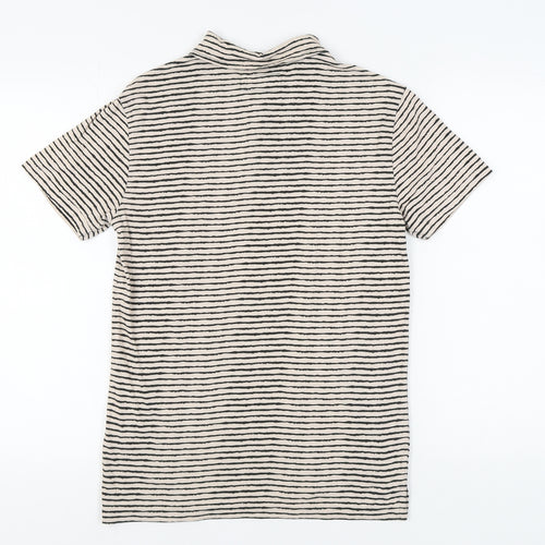 Denim & Supply Ralph Lauren Striped Polo, Men's S, Black/Beige