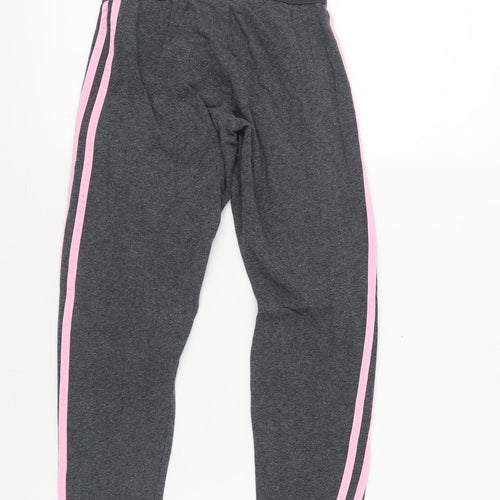 Adidas Women's Grey Track Pants XS Side Stripe