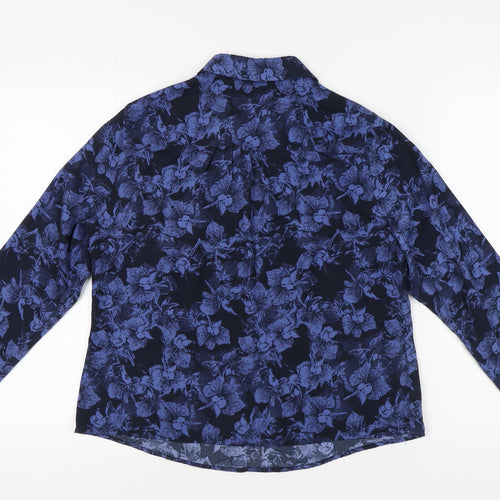 Eastex Blue Floral Blouse - Women's Size 14