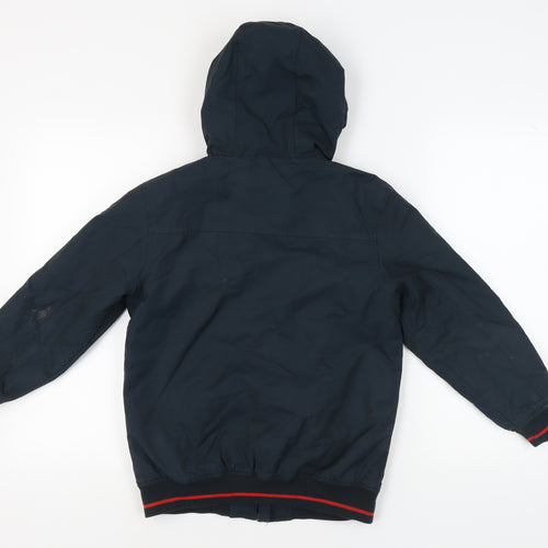 Next Boys Blue Hooded Jacket 10 Years Winter Zip
