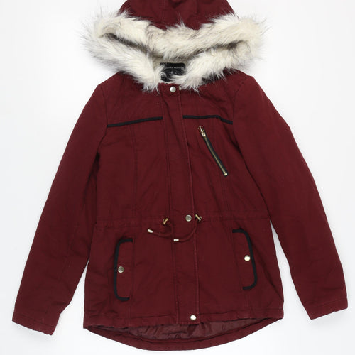 Dorothy Perkins Women’s Red Parka Jacket Size 8