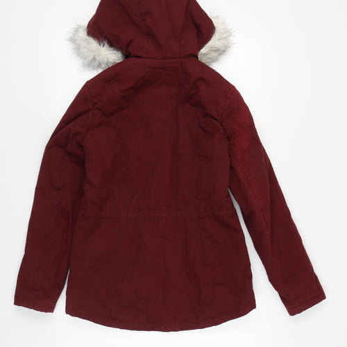Dorothy Perkins Women’s Red Parka Jacket Size 8