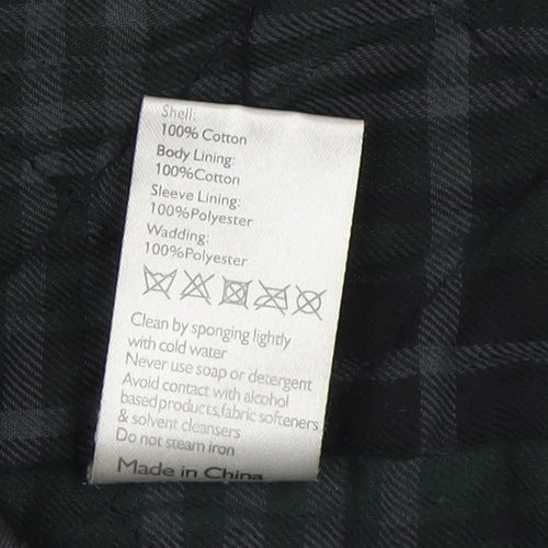 John Lewis Men’s Black Jacket Large Button Zip Casual