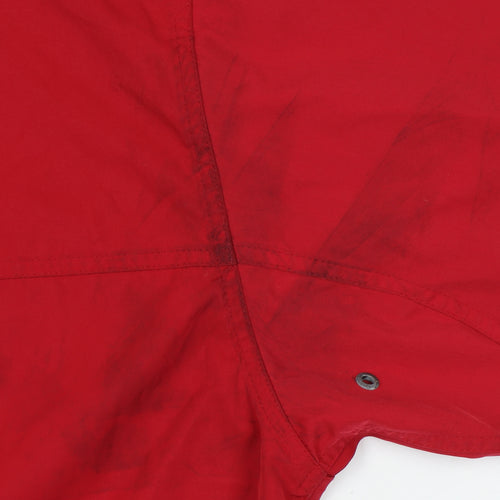 Timberland Men's Red Anorak Jacket M Casual Hooded