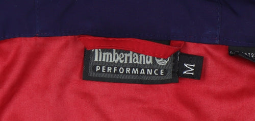 Timberland Men's Red Anorak Jacket M Casual Hooded