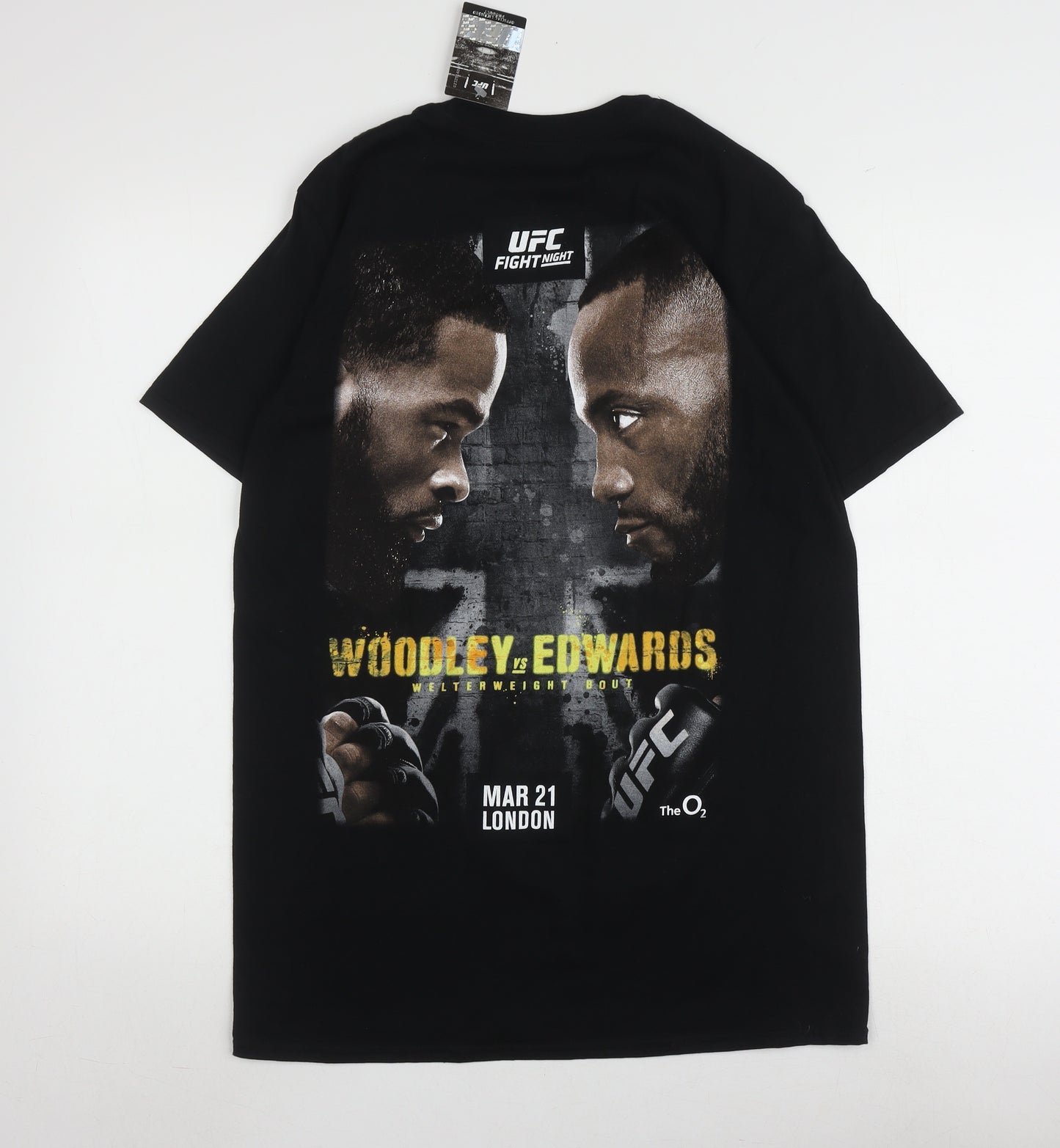 UFC Men's Black Medium Sports T-Shirt, Graphic Print