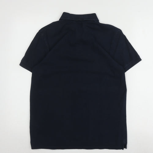 Ben Sherman Men's Black Cotton Polo Shirt Size S