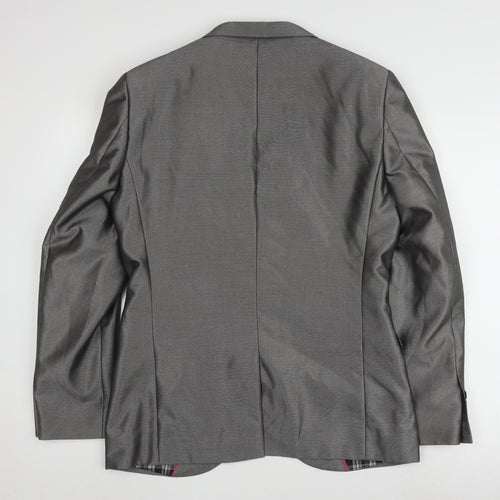 Next Men's Grey Blazer, Size 40R, Business Casual