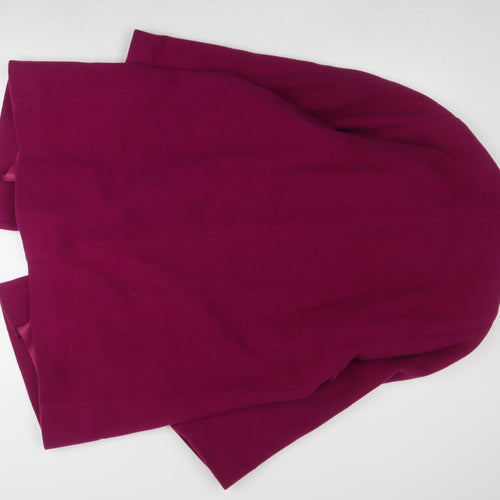 C&A Women's Purple Wool Coat, Size 12, Button Closure