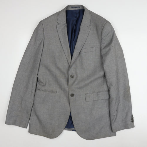 River Island Men's Grey 42L Blazer, Business, Casual