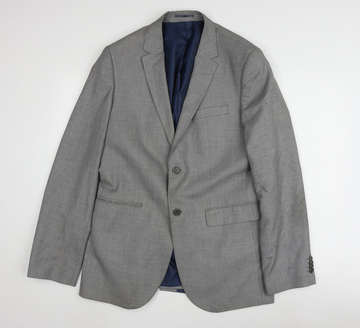 River Island Men's Grey 42L Blazer, Business, Casual