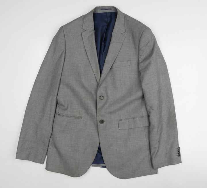 River Island Men's Grey 42L Blazer, Business, Casual