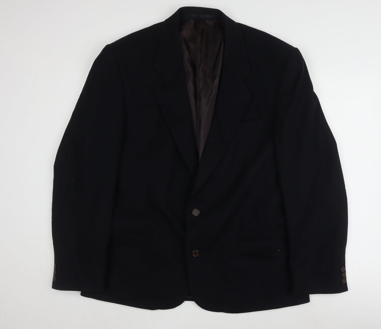 Next Men's Black Long Wool Blazer 42L