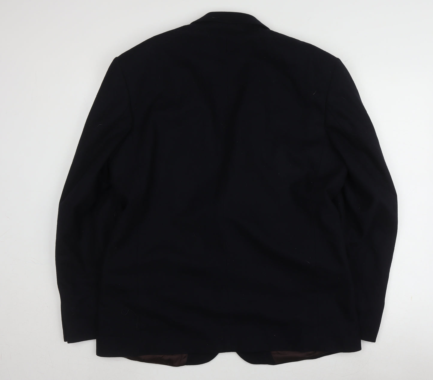 Next Men's Black Long Wool Blazer 42L