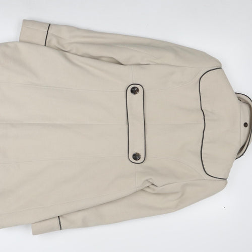 Dunnes Women's Beige Mid-Length Toggle Coat Size 10