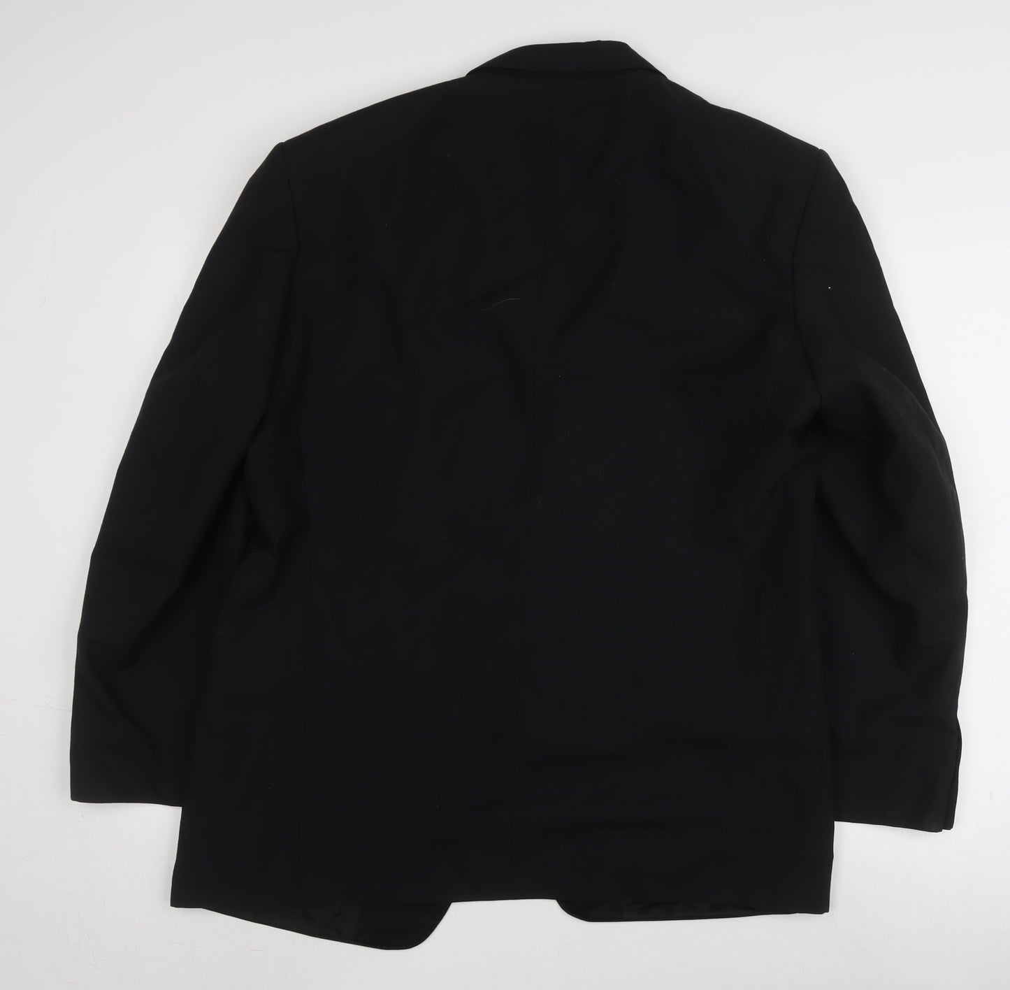 St Michael Men's Black Tuxedo Blazer, 42R, Polyester Wool