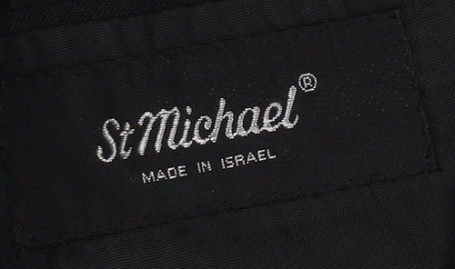 St Michael Men's Black Tuxedo Blazer, 42R, Polyester Wool