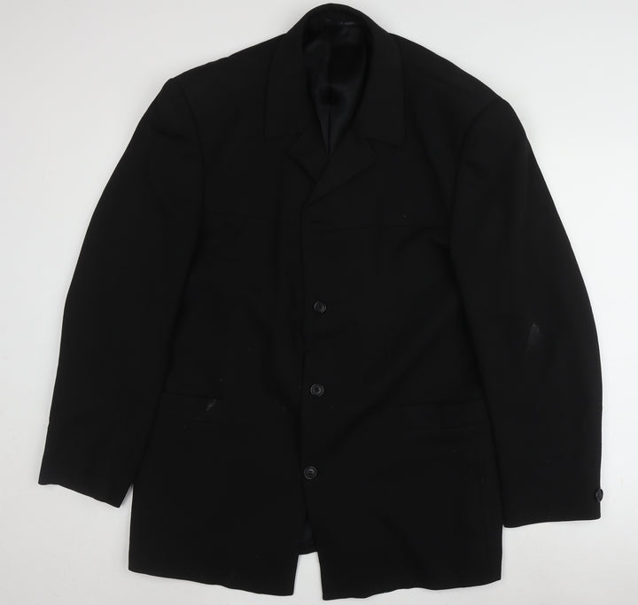 Armando Men's Black Blazer 44 Jacket Formal Wear