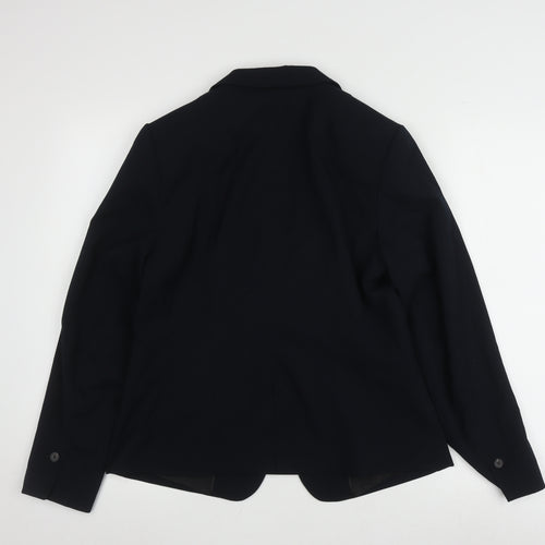 H&M Women's Black Blazer - Size 8, Regular Fit, Classic