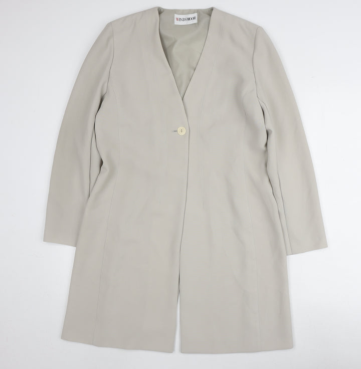 Windsmoor Women's Beige Suit Jacket Size 10 Regular