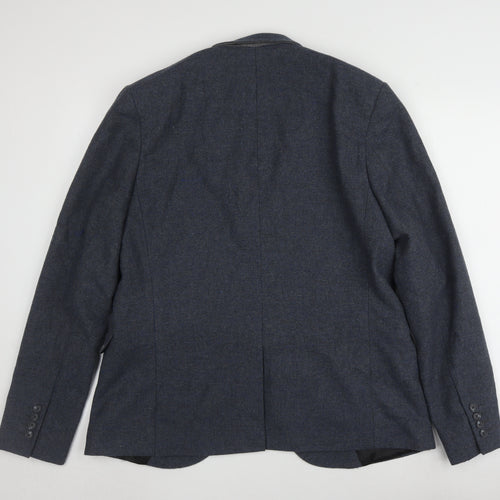 Topman Men's Blue Blazer Size 44 - Elegant & Stylish