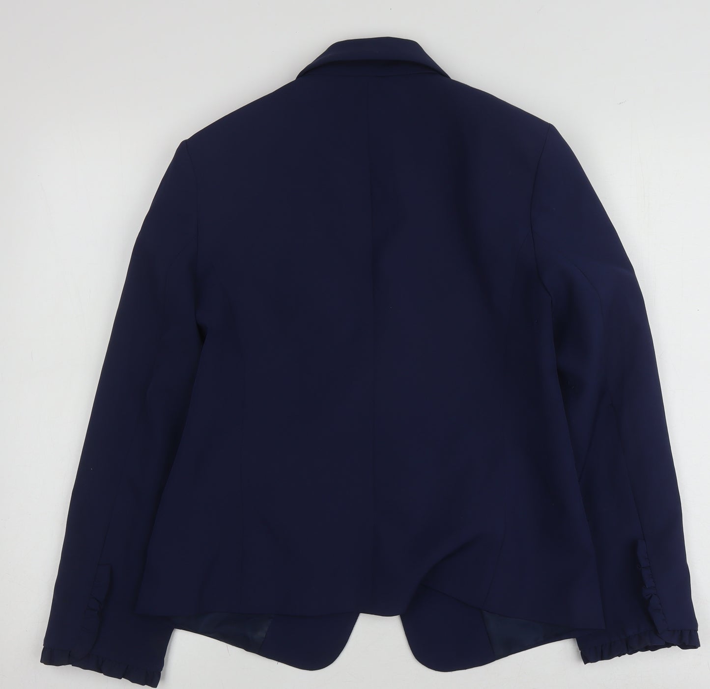 Oasis Women's Blue Blazer Size 10, Notch Lapel, Lined
