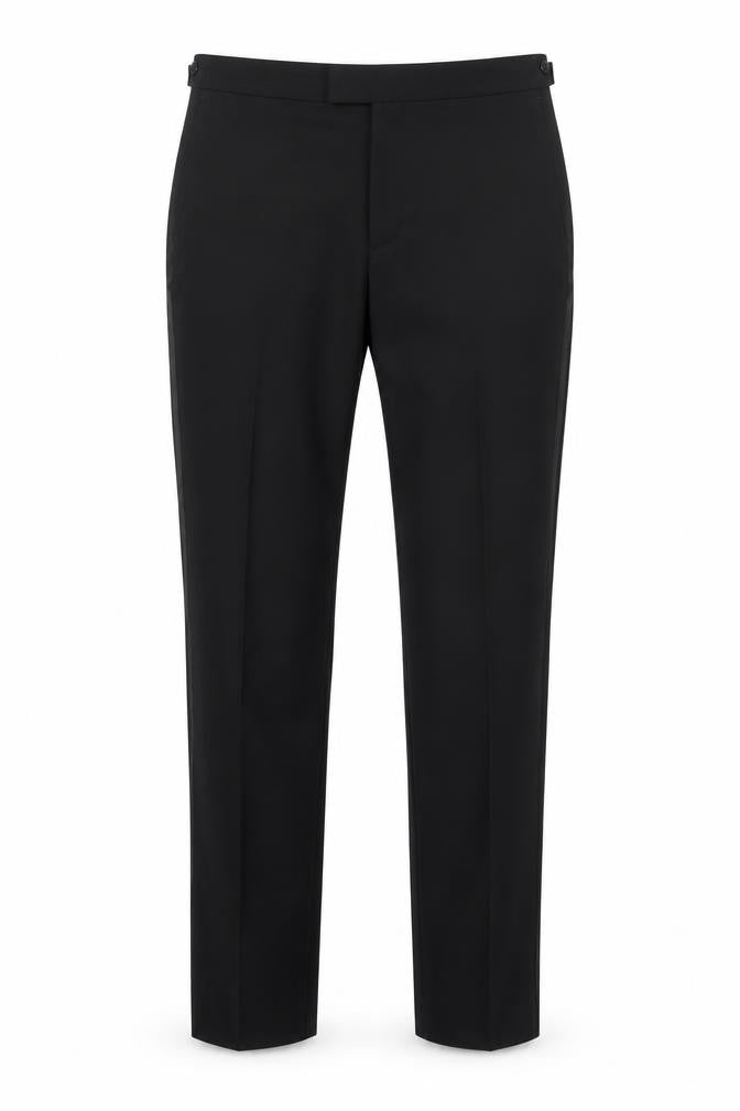 Front view of Gieves & Hawkes Men's Black Dress Pants L