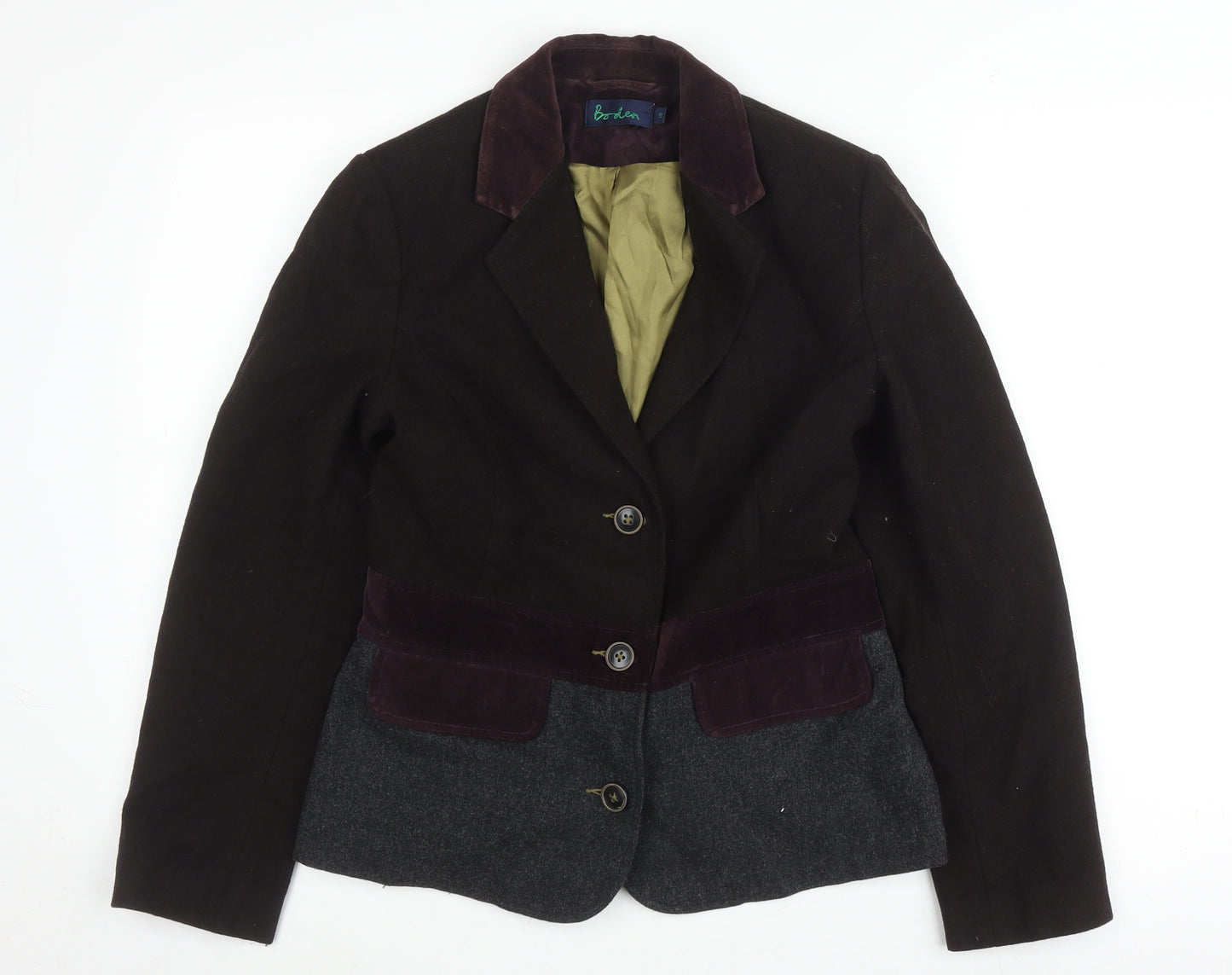 Boden Women's Black Colourblock Blazer Size 10