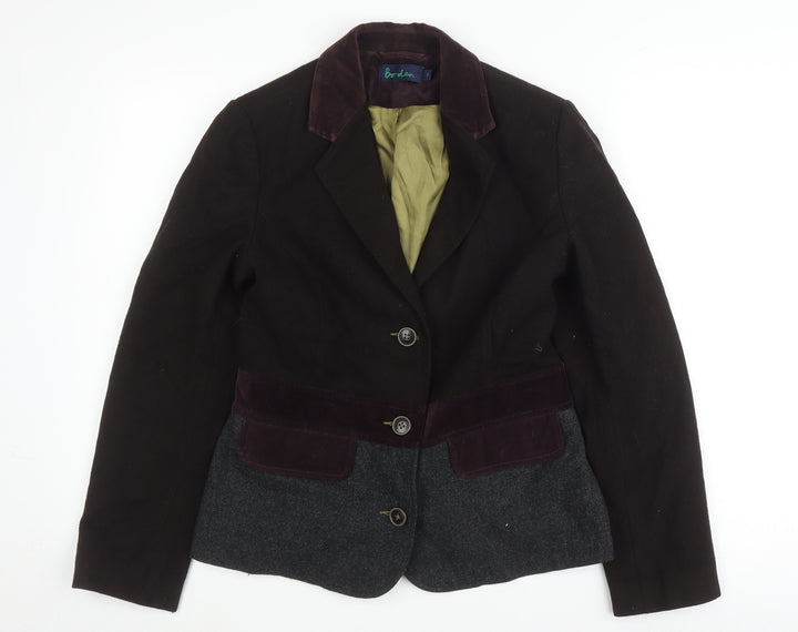 Boden Women's Black Colourblock Blazer Size 10