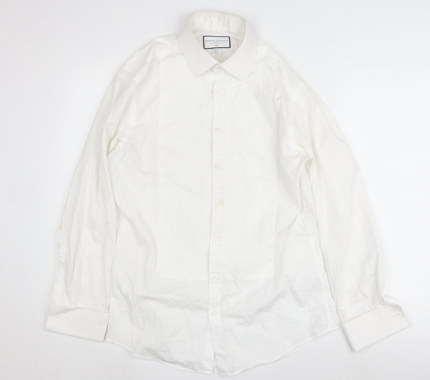 Charles Tyrwhitt Men's White Extra-Slim Fit Dress Shirt