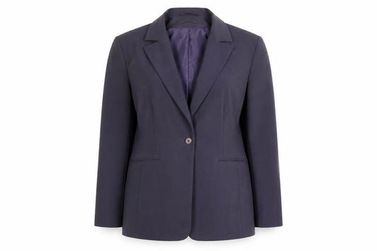 Front view of Collection Women's Purple Blazer, size 14
