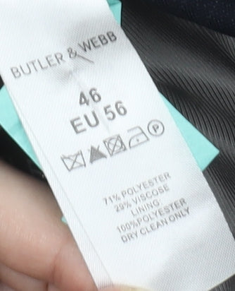 Butler & Webb Men's Blue Blazer 46 Regular Fit