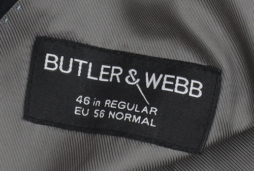 Butler & Webb Men's Blue Blazer 46 Regular Fit