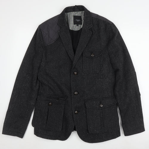 Method London Men's Grey Blazer M, Inner Pockets, Autumn