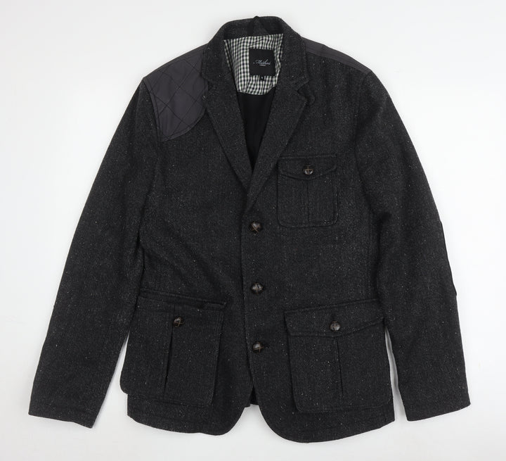 Method London Men's Grey Blazer M, Inner Pockets, Autumn