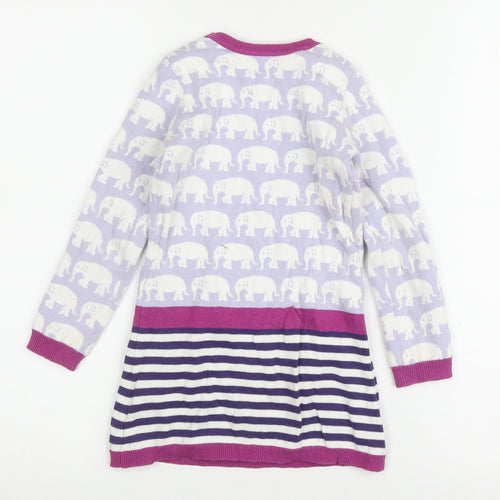 Hatley Girls Multicoloured Elephant Dress, Size 4 Years