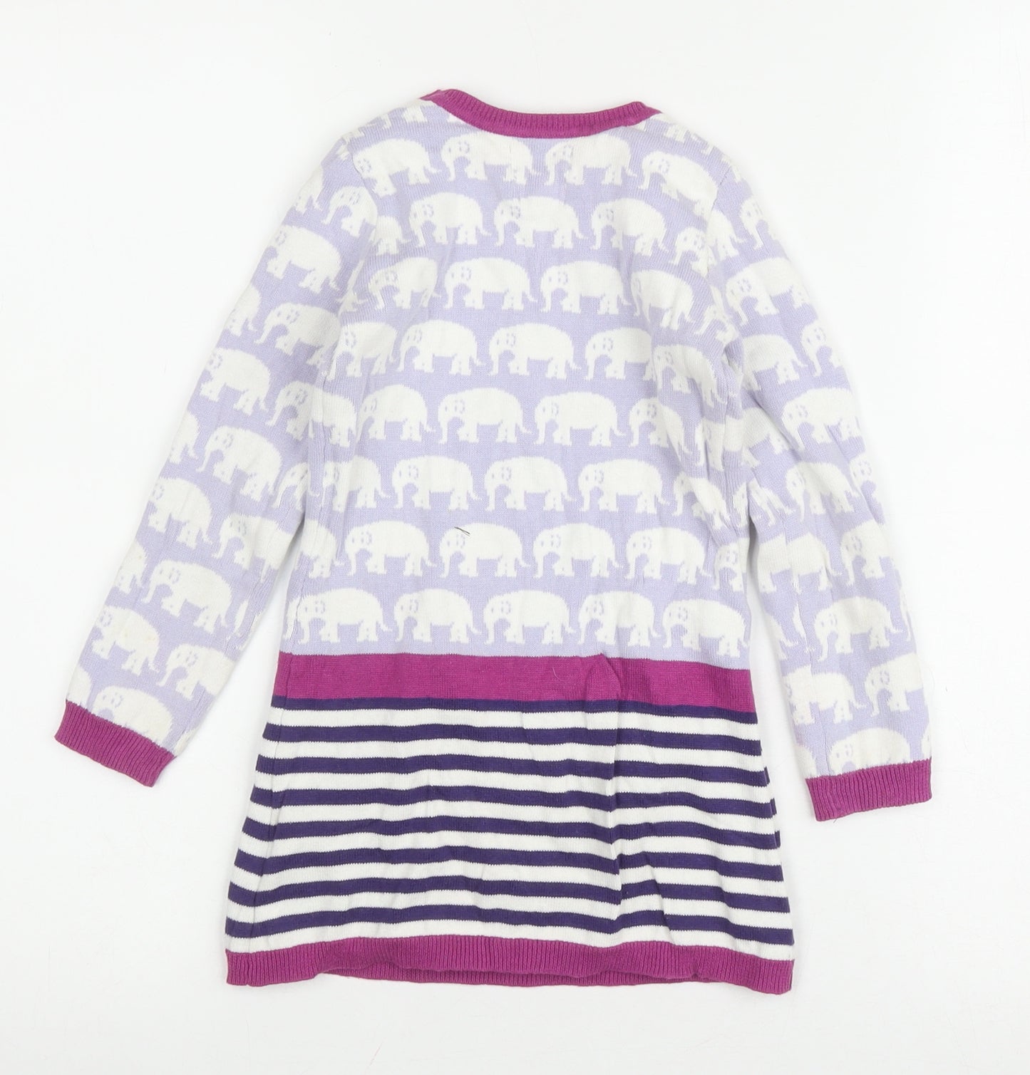 Hatley Girls Multicoloured Elephant Dress, Size 4 Years