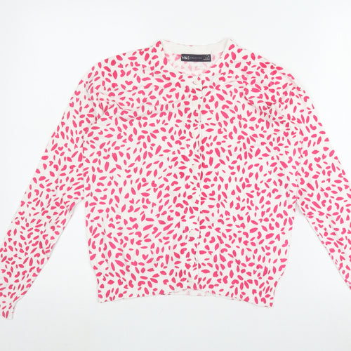 Marks and Spencer Women's Multicoloured Animal Cardigan Size 10