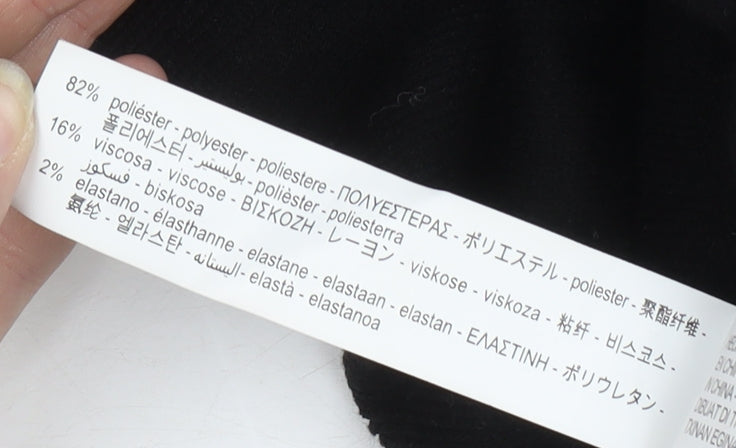 Zara Women's Black Studded Pullover Jumper Size M