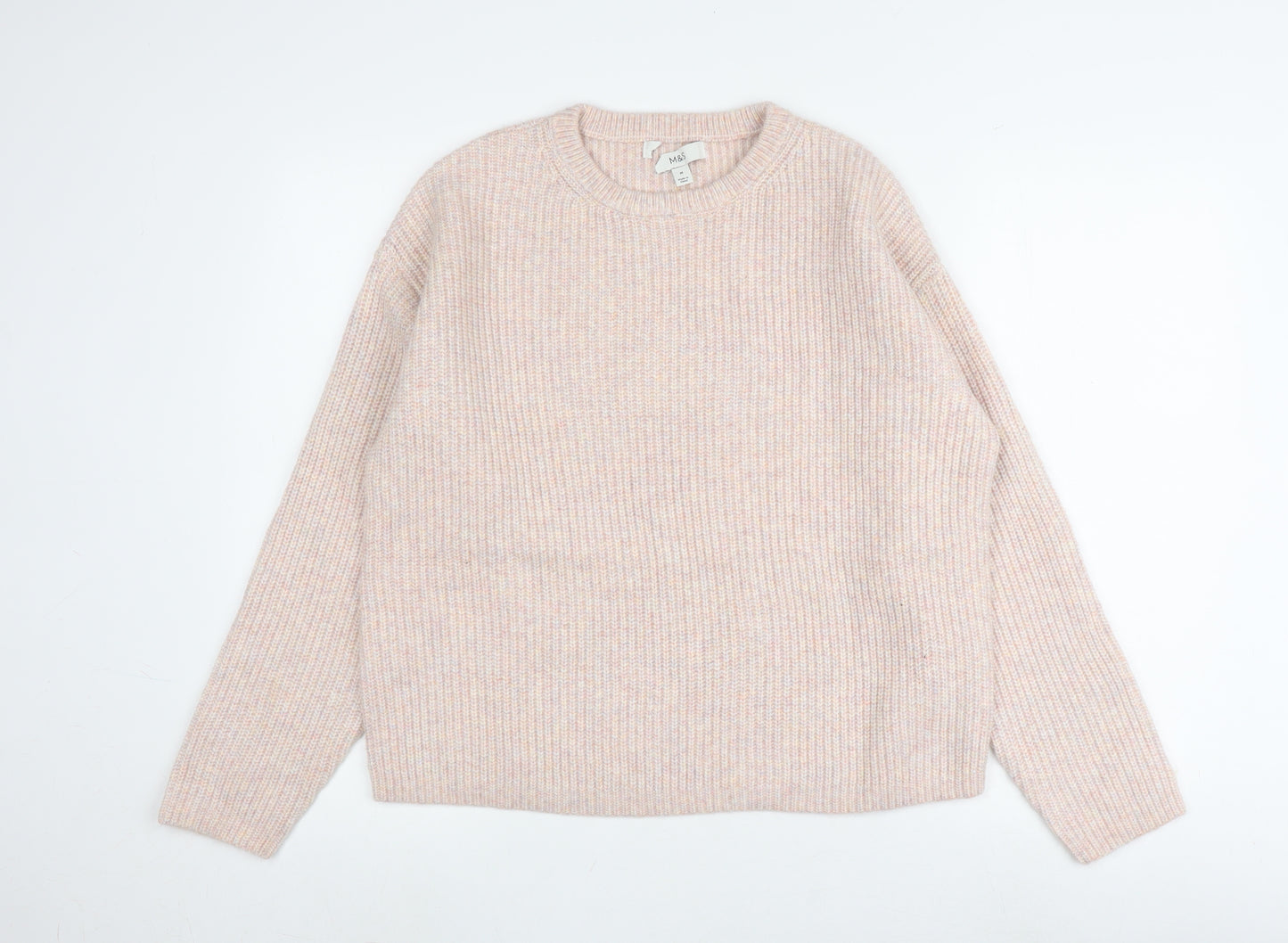 Marks and Spencer Women's Multicoloured Pullover Jumper M