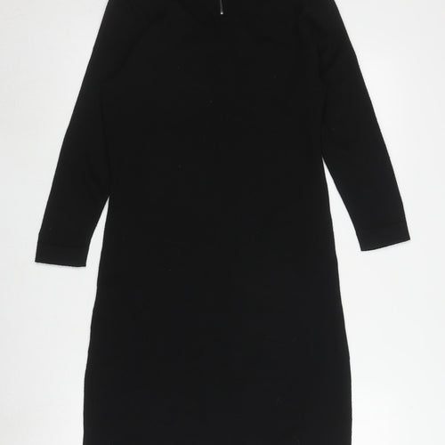 Monsoon Black Women's Dress, Size S, Elegant Lace Zip