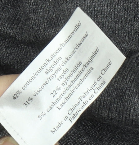 Laura Ashley Women's Grey Striped Jumper UK 10