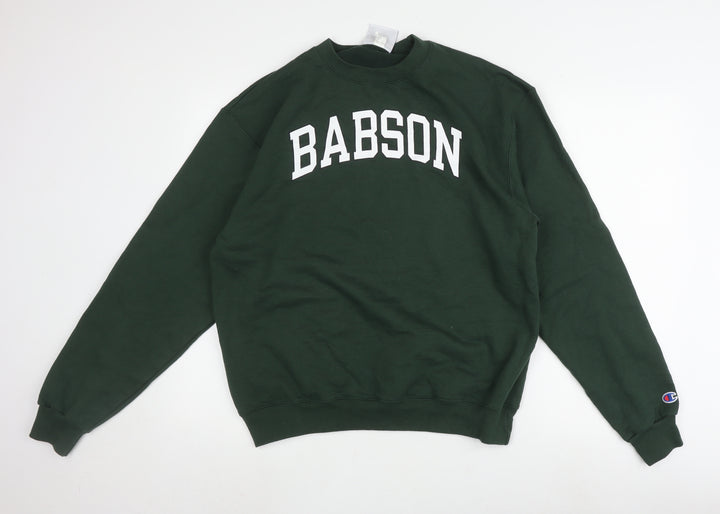 Champion Unisex Green Pullover Sweatshirt M
