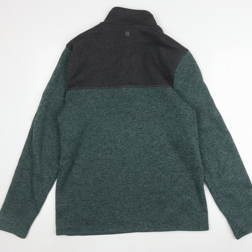 Mountain Warehouse Men's Green 1/4 Zip Sweatshirt, L