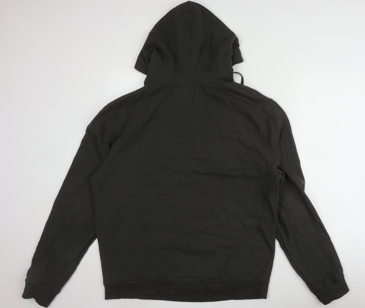 GUESS Men's Black 2XL Pullover Hoodie with Logo