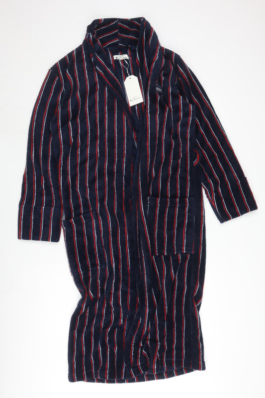 Ben Sherman Men's Blue Striped Robe Size S