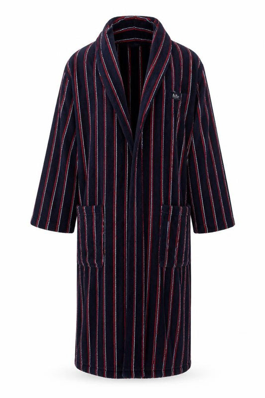 Ben Sherman Men's Blue Striped Robe Size S