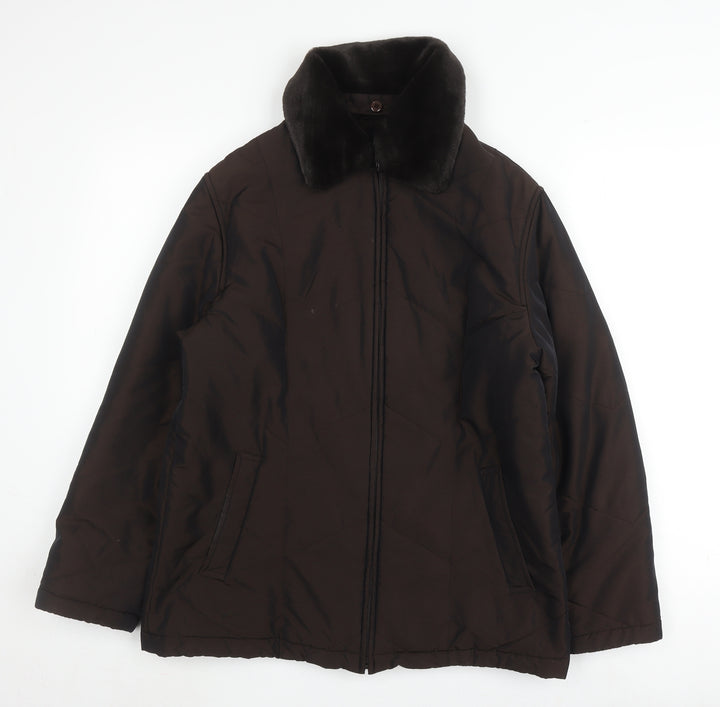 Alexon Women's Brown Mid-Length Classic Jacket, Size 8