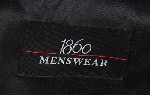 1860 Menswear Black Tuxedo Blazer Men's 44R Formal