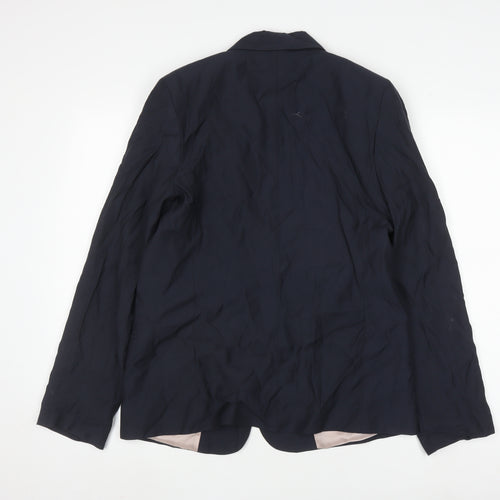 Topshop Women's Blue Blazer Size 12 Business Lined